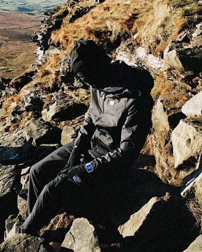 S-World SYNA VORTEX TRACK TOP-Black Rose Gold 玫瑰金标 拼接夹克SY-121