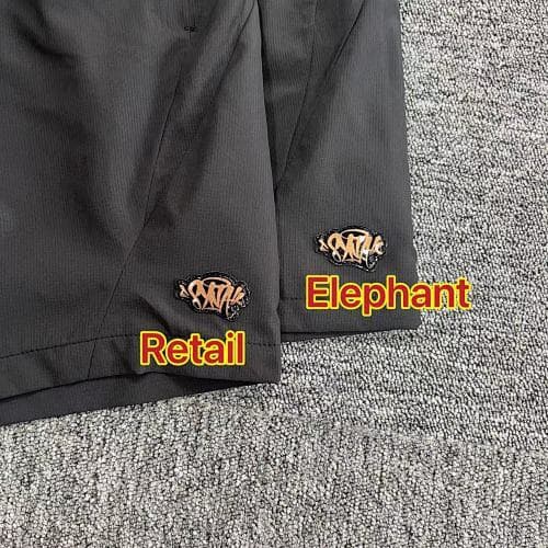 S-World SYNA VORTEX TRACK SHORT-Black Rose Gold 玫瑰金标 拼接短裤 SY-122