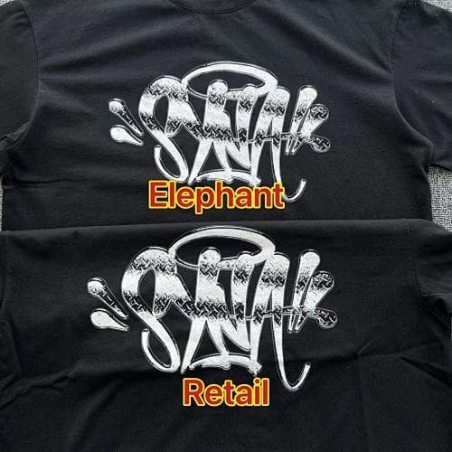 SYNAWORLD STEEL-TEE-BLACK 钢印印花短袖 SY-125