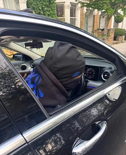 (HOODIE)¥158cny(JOGGER) S-World OG Tarcksuit-Black/Blue 深蓝印花 黑色面料 套装 SY-157