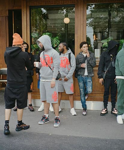 S-World Team Syna Short-Grey/Red 灰色面料 橘红印花短裤 SY-164