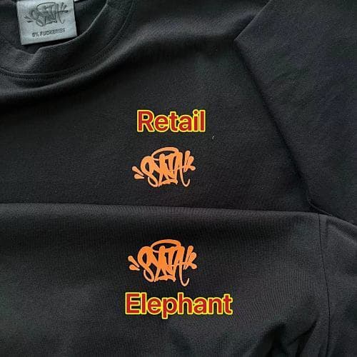 SynaWorld SYNARCHY DOUBLE LONG SLEEVE TEE-BLACK/ORANGE 后背连袖橘色印花 长袖T恤 SY-168