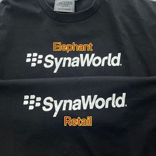 SYNA CRACKBERRY PRINTED TEE - BLACK/WHITE 黑莓英文字母印花 黑色短袖 SY-171