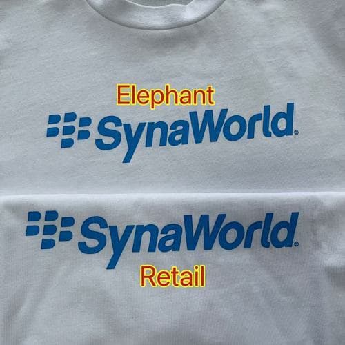 SYNA CRACKBERRY PRINTED TEE - WHITE/BLUE 黑莓英文字母印花 白色短袖 SY-172