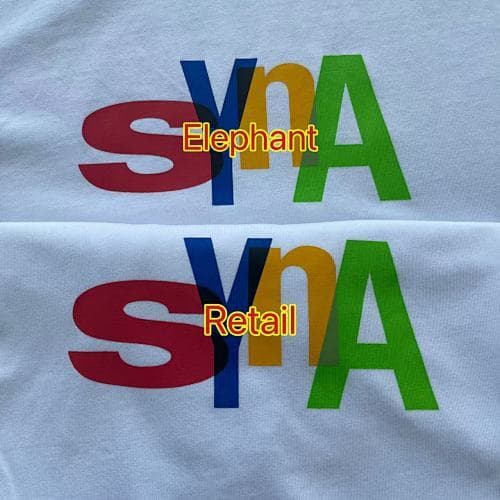 SYNA POSITIVE FEEDBACK PRINTED TEE - WHITE/MULTI 正面反馈叠色印花短袖 白色 SY-180